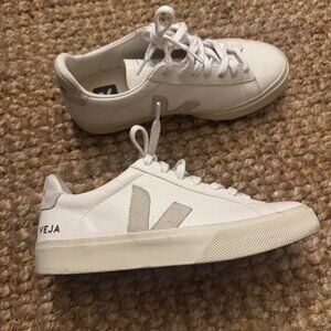 Veja Campo Leather Sneakers Extra White/Natural Suede - 7w